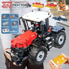 Mould King Tractor Farm 4000er Massey Ferguson Remote Control 4 Attachment