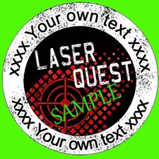 For Laser Quest theme party Sweet Cone Stickers Party Labels Target Tag