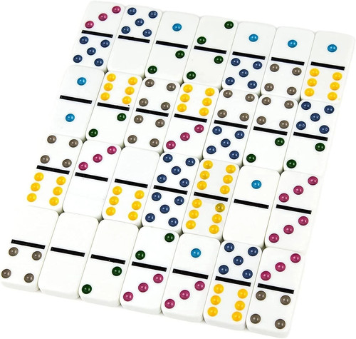 Double six dominoes game - double,