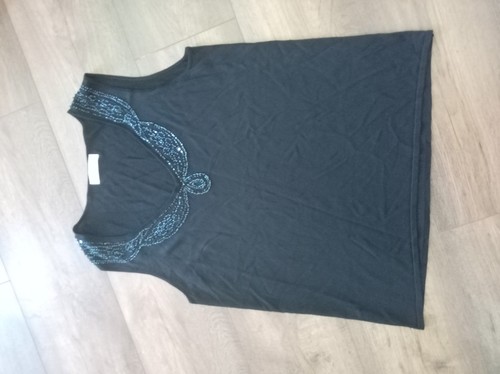 Women vest top with beading - vest,