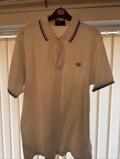 White Fred Perry Men's Polo