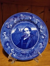 Royal Doulton Blue and White "Charles Dickens" Plate - 26cm