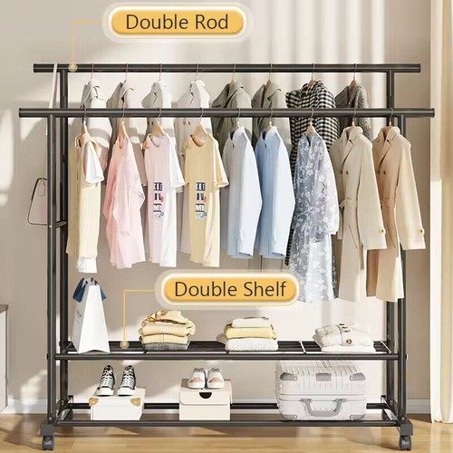 Heavy duty clothes rail - duty, 120kg