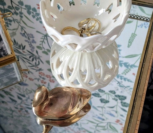 Brass duck ornament - brass,