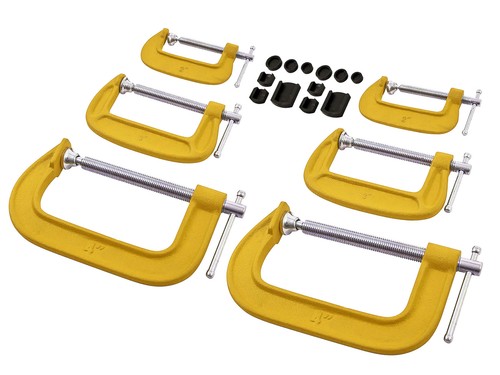 Clamp set 6pc 4 c - 2", 4"
