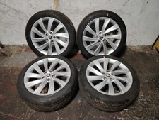 2015 - 2024 SKODA SUPERB MK3 3V PEGASUS 18" ALLOY WHEEL & TYRE SET 3V0601025AL