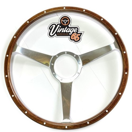 Wood rim steering wheel - wood,
