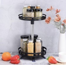 2 Tier Rotating Spice Rack