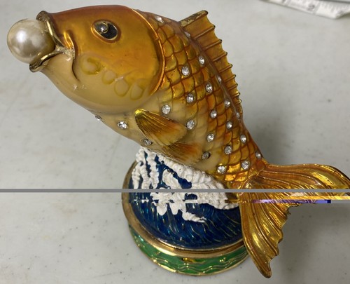 Jewelled koi carp ornamental - jewelled,