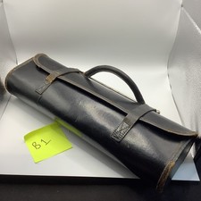 Vintage Collectible Leather Musical Bassoon Flute Woodwind Carry Case Bag