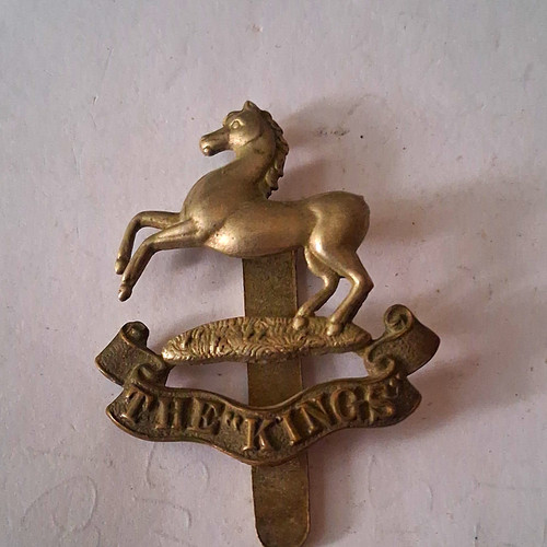 British army cavalry brass cap - cavalry,