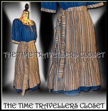 Vintage 70s Blue Orange