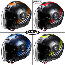 HJC i40N Dova Jet Open Face Sun Visor Crash Motorcycle Helmet Scooter Urban New