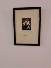 Antique silhouette portrait of