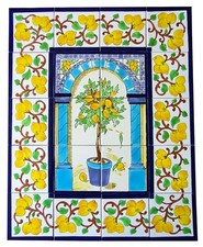 Tile picture lemon tree 60 x