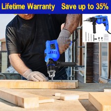 1200W Hammer Drill Heavy Duty Corded Electric Impact Drill with Bit Set