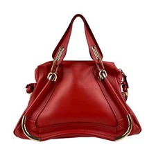 Chloe Red Leather Paraty Bag