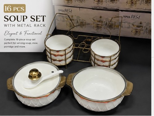 Piece ceramic soup tureen - piece,