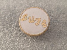 Leeds United FC SC LUFC Pin Badge Elland Road Utd White  Rare Vintage Yorkshire 