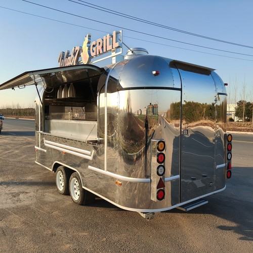 Food trailer truck with mobile - food,