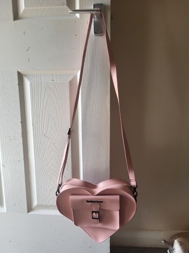 Martens pink leather heart - martens,