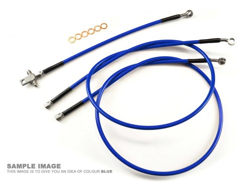 Hose front brake - brake, blue/