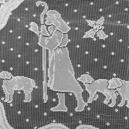 Reusable white lace - white, christmas