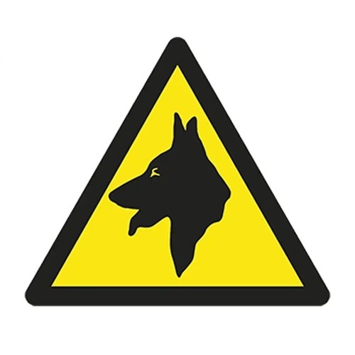 Police dog warning car sticker - car,
