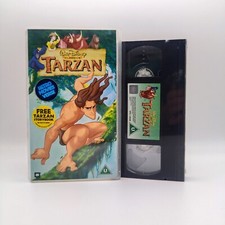 Tarzan VHS New and Sealed Video Tape Walt Disney Classics Sticker Insert (1999)