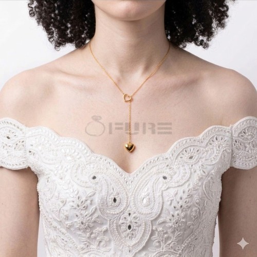 14ct gold double heart - double,