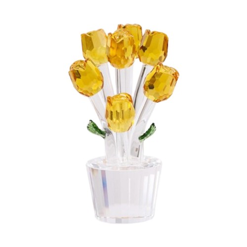 Glass roses figurine - glass,