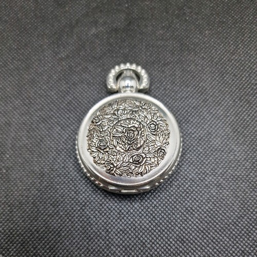 Silver plated pocket watch - plated,