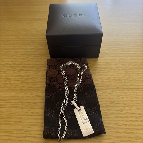 Gucci plate necklace sterling - plate,