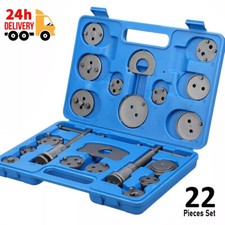 UNIVERSAL NEW BRAKE CALIPER PISTON REWIND WIND BACK TOOL KIT 22 PIECE SET UK NEW