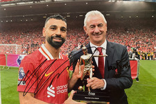 Mohamed Mo Salah & Ian Rush Hand Signed 12x8 Liverpool Photo + COA NEW STOCK