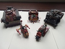 5 Ork Orc Vehicles Tank Bike
