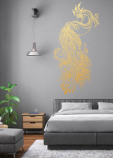 Peacock Mandala wall decal for