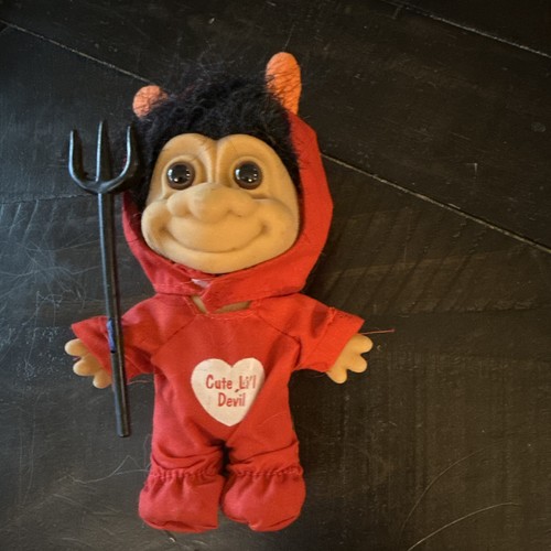 Devil troll doll small red - devil,