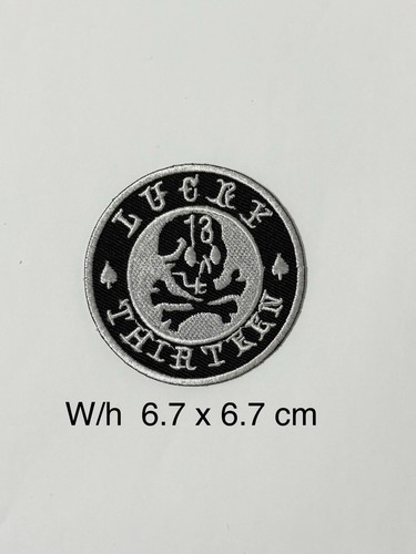 Lucky embroidered patches - embroidered,