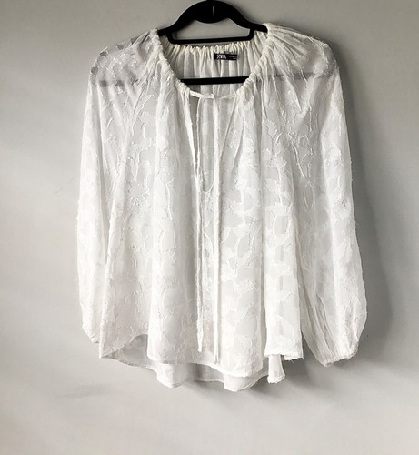Zara white popover - zara,