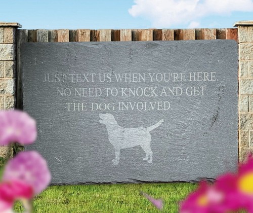 Large personalised slate pet - large,