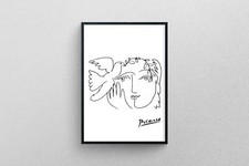Picasso's Dove and Face Poster