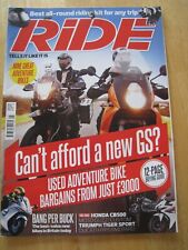 RIDE MAGAZINE MAY 2013 ADVENTURE BIKES RIDING KIT VALUE BIKES HONDA MOTO GUZZI