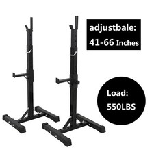 2 Barbell Rack Stand Squat