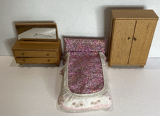 Vintage 1/16th Scale Barton Dolls House Girls Bedroom Set