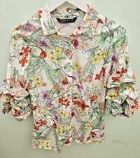 Zara Shirt Womens Bold Floral