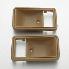 78-83 Toyota Hilux RN30 LN40 truck pair inner door handle cup bezel Brown
