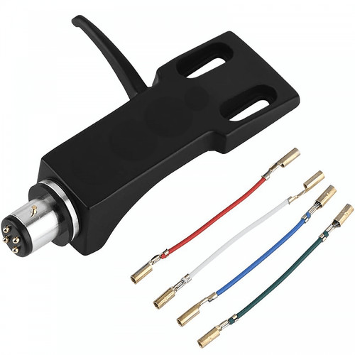 Black turntable headshell fits - black,