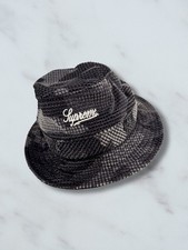 Supreme Grey Camo Grid Velvet