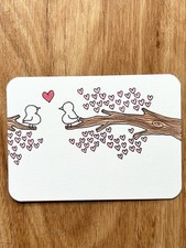 ACEO Original Art Love Birds